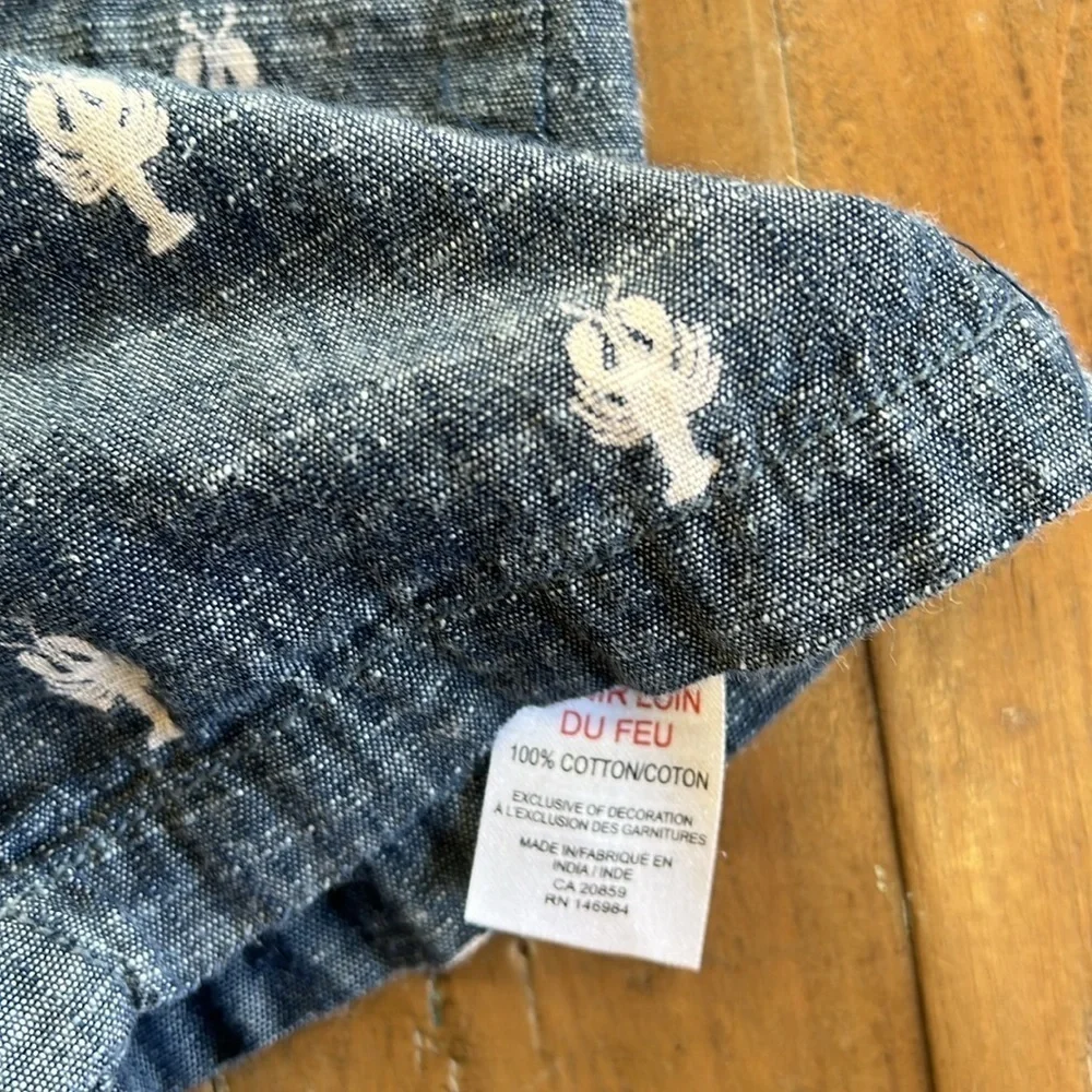 Hatley chambray lobster print romper